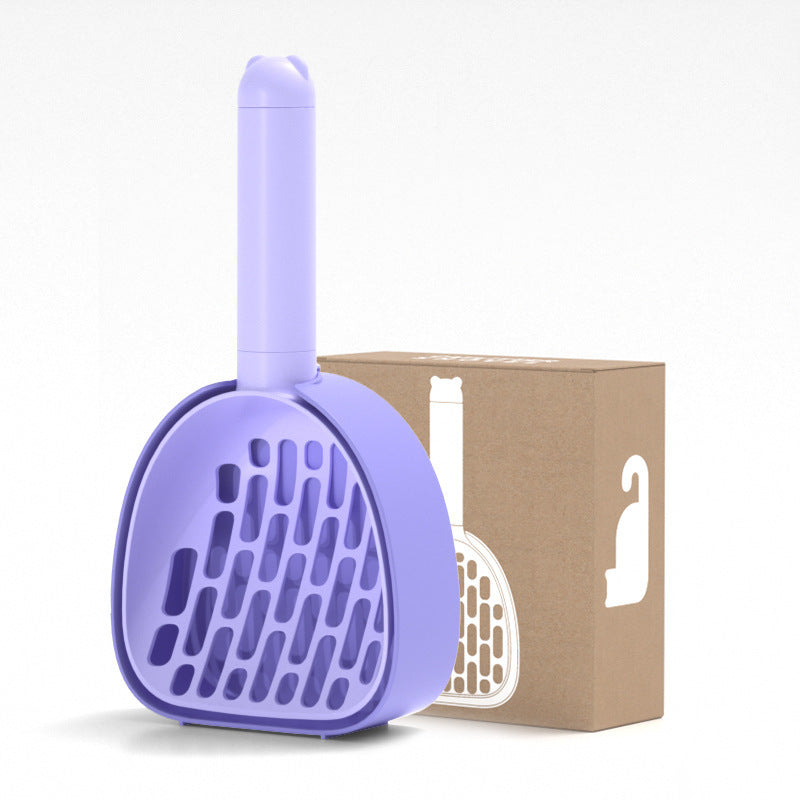 Cat Litter Scoop with Base – Durable Poop Cleaner Shovel
