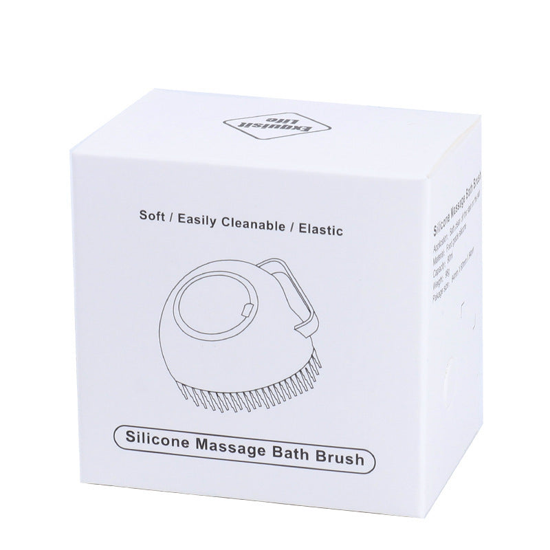 Silicone Dog Bath Brush – Soft Grooming Massager