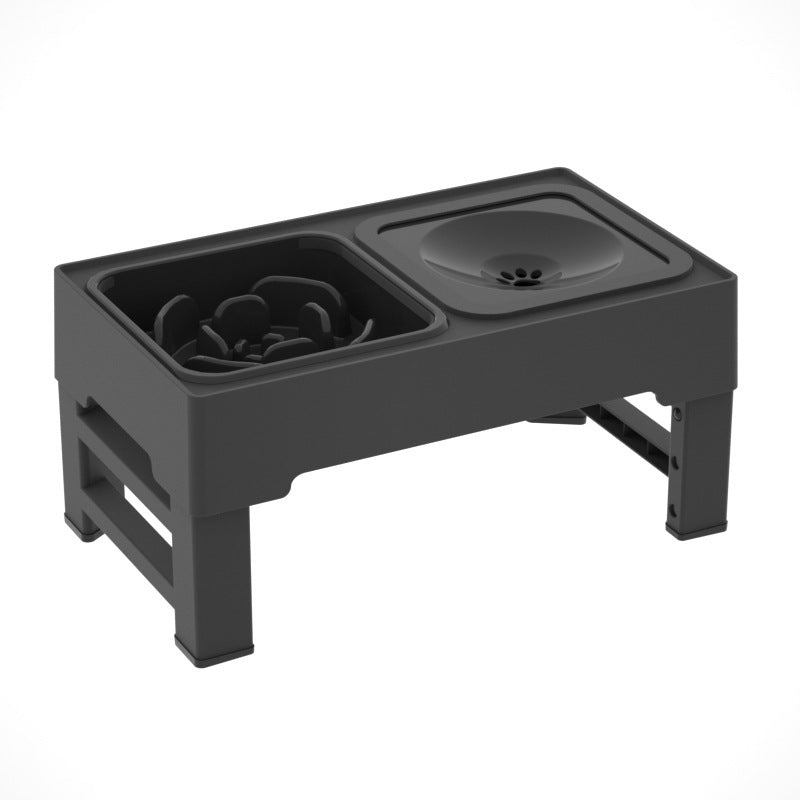 Adjustable Double Dog Bowl Stand – Stainless Steel Feeder