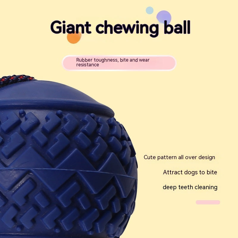 Interactive Dog Ball Toy – Rope Chew & Training Toy