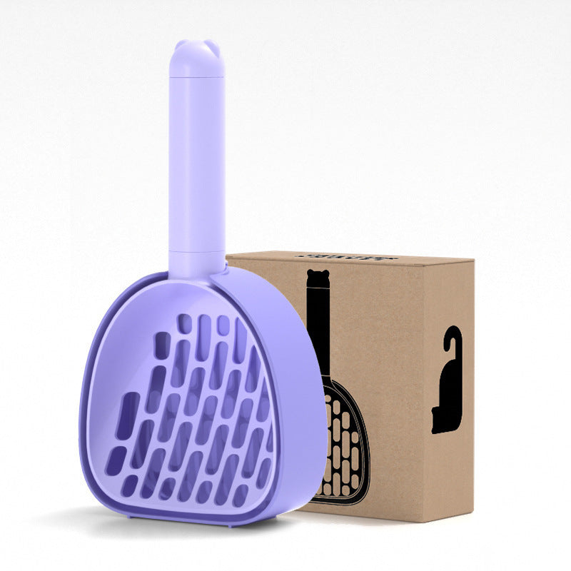 Cat Litter Scoop with Base – Durable Poop Cleaner Shovel