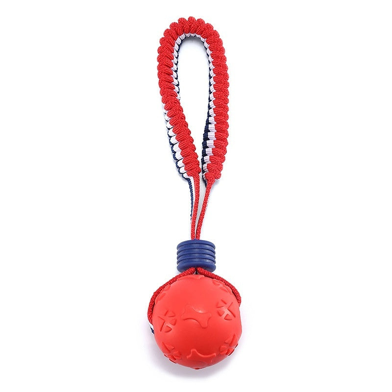 Interactive Dog Ball Toy – Rope Chew & Training Toy