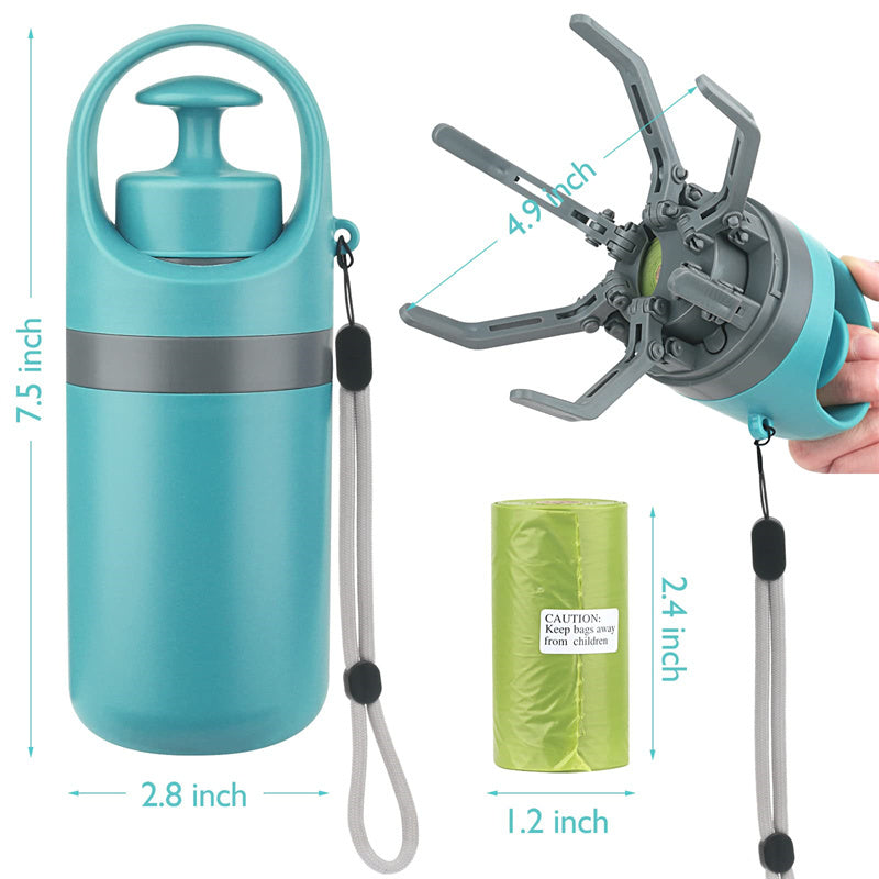 Dog Pooper Scooper – Built-in Bag Dispenser Picker