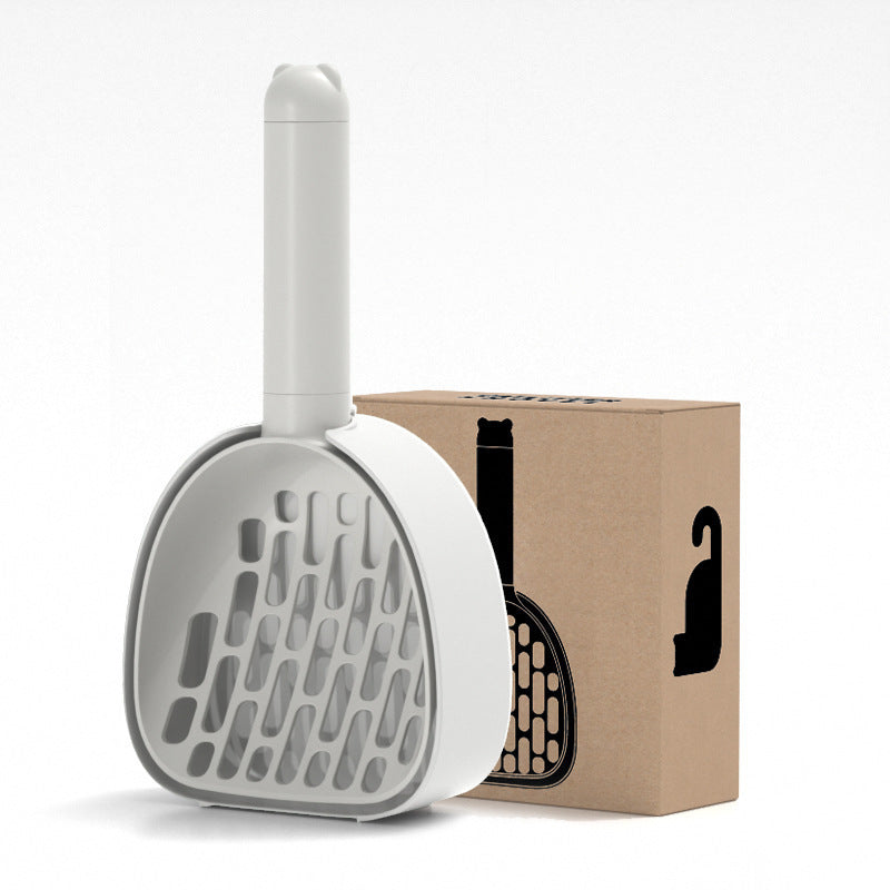 Cat Litter Scoop with Base – Durable Poop Cleaner Shovel