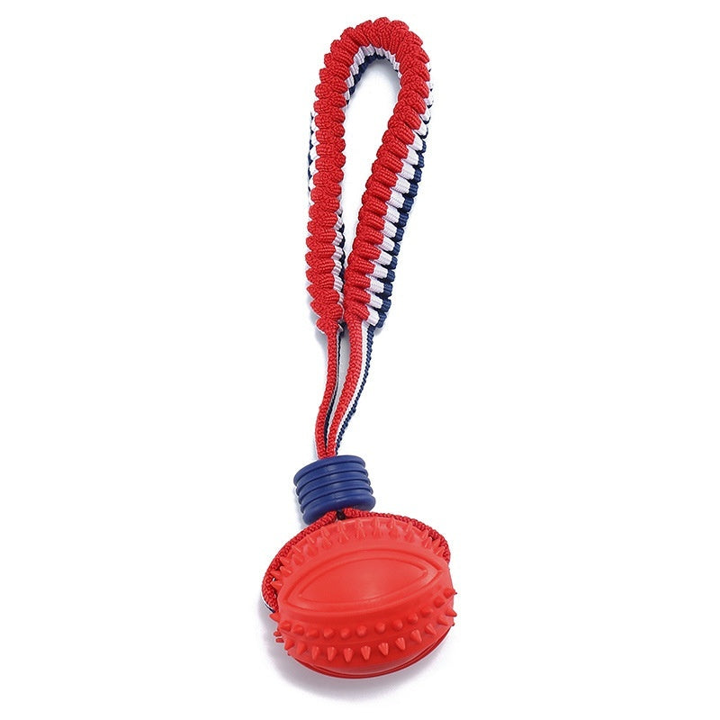 Interactive Dog Ball Toy – Rope Chew & Training Toy