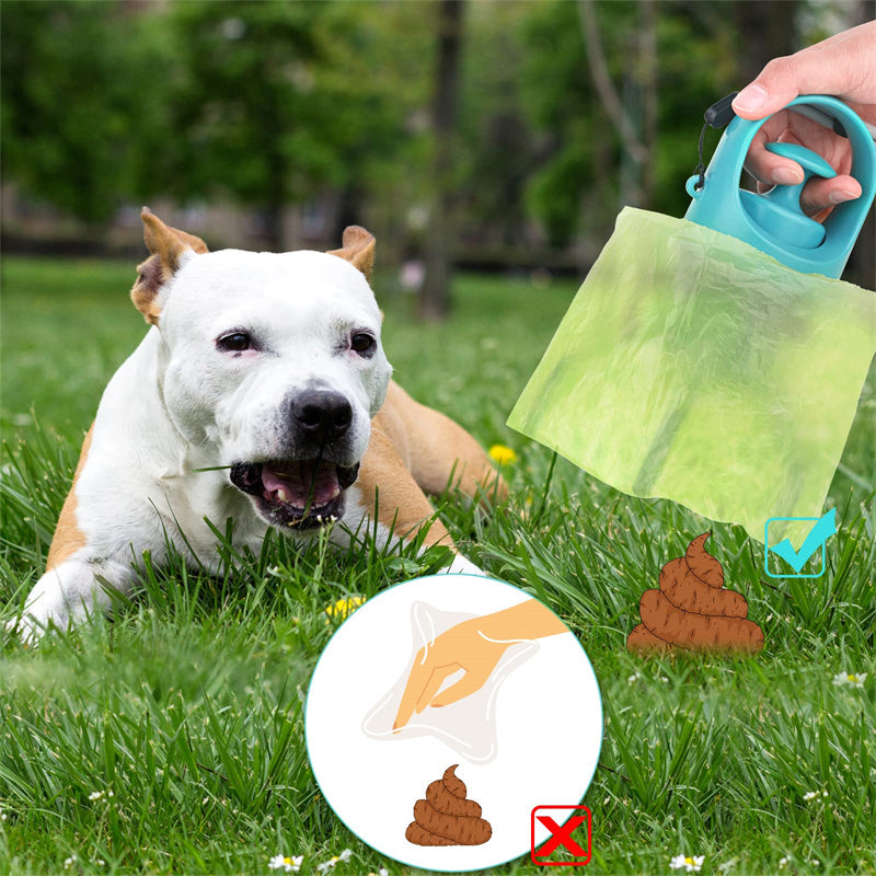Dog Pooper Scooper – Built-in Bag Dispenser Picker