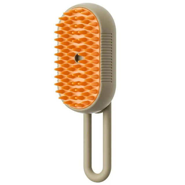 3-in-1 Steamy Pet Brush – Electric Cat & Dog Grooming Comb
